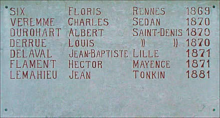 Guerre franco-allemande (19 juillet 1870 - 10 mai 1871).
Guerre du Tonkin et la Chine (1883-1884).
